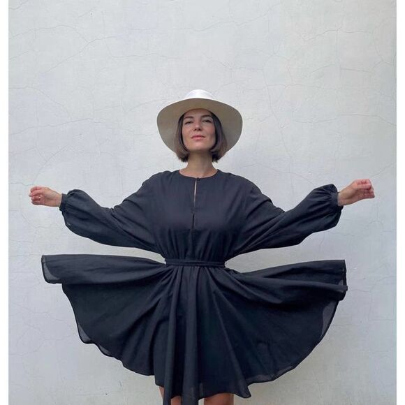 H&M cotton dress black - Picture 2 of 3